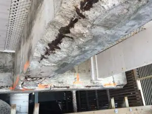 Concrete Spalling and Corrosion Damage