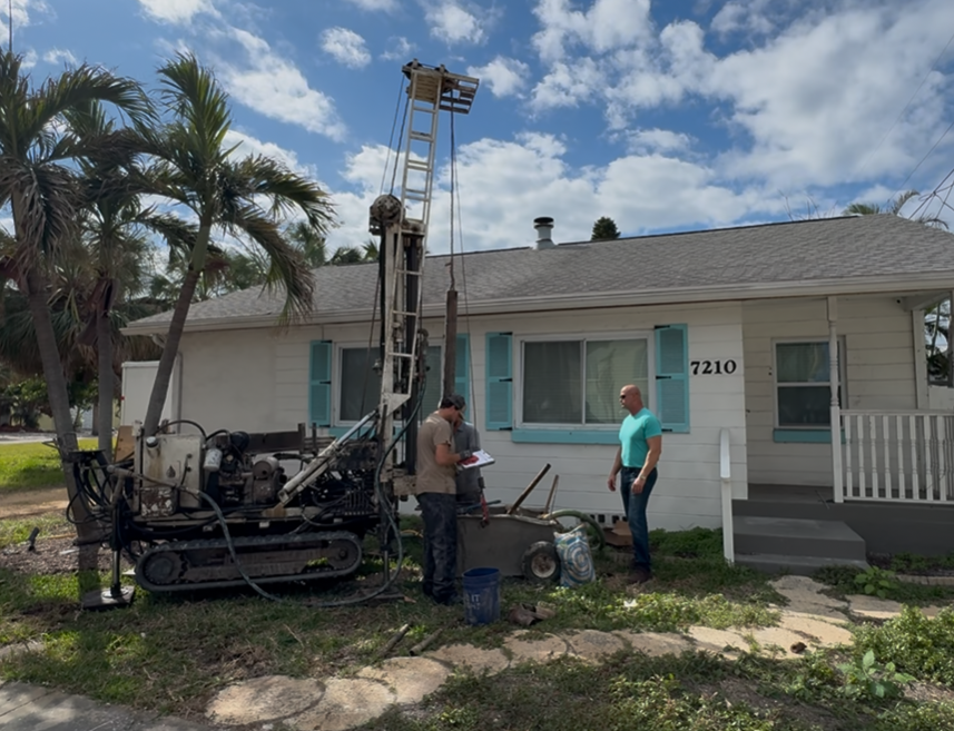 Miami geotechnical project field work and subsurface support