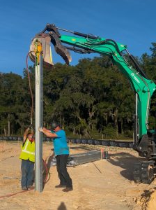 Solar Farm Test Piles Alabama