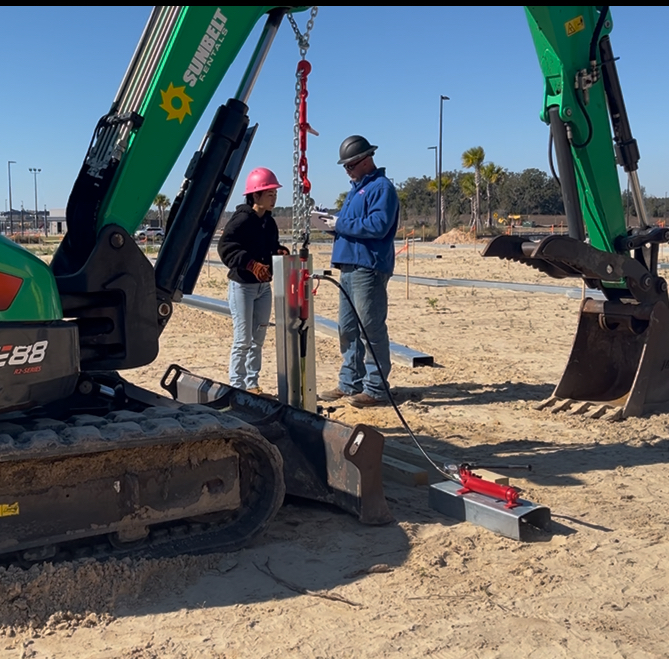Solar Farm Pile Installation Alabama