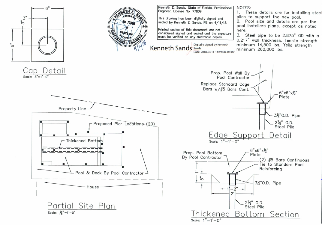Referencing pool pipe piles — FM-PP30 application