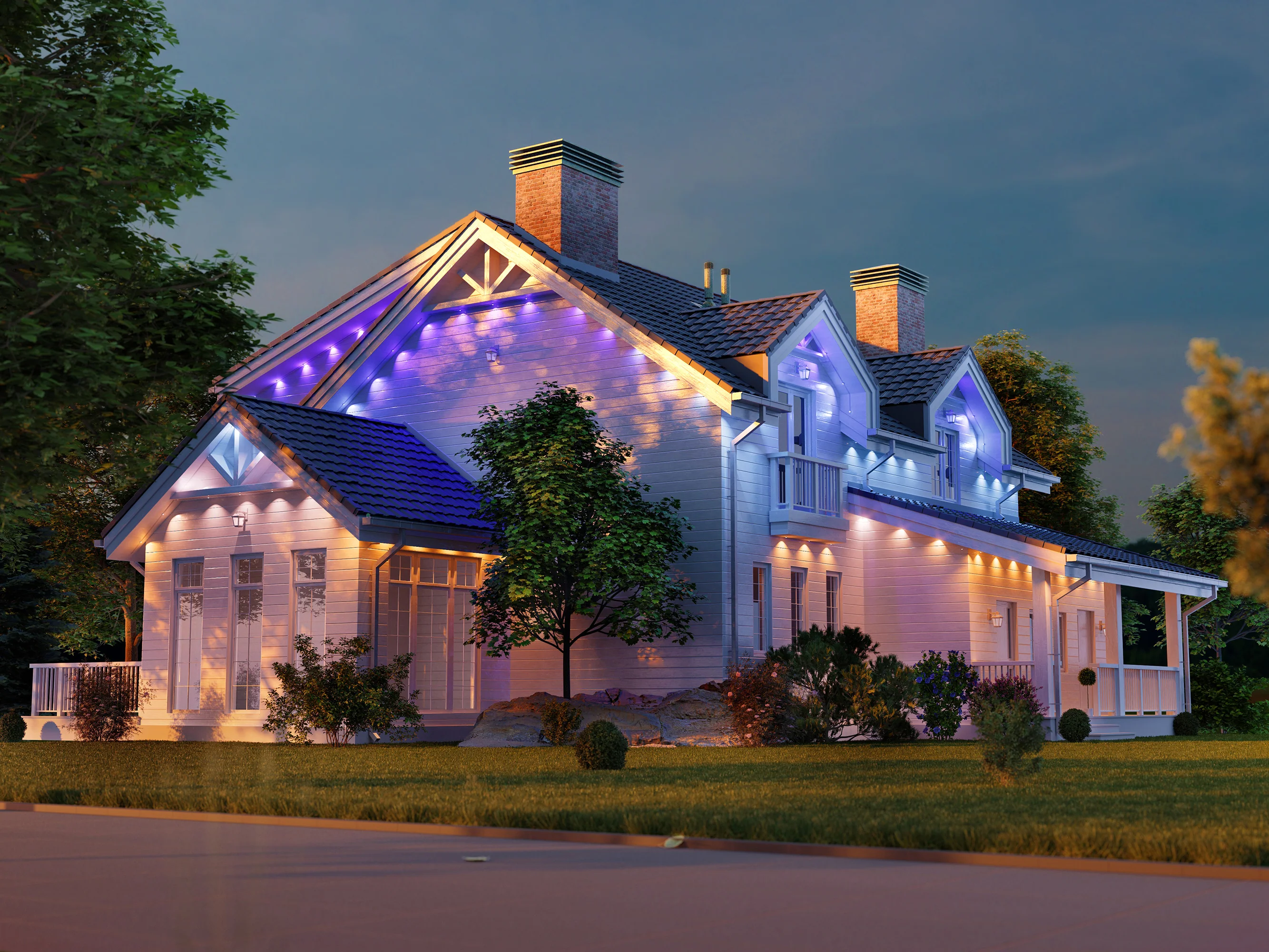 Permanent Outdoor LED Lighting Lakewood Ranch, Bradenton, Sarasota