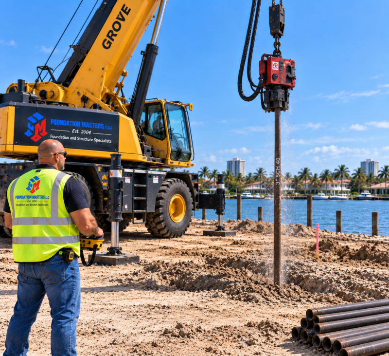 FM-PP30 30-ton pipe pile system by Foundation Masters