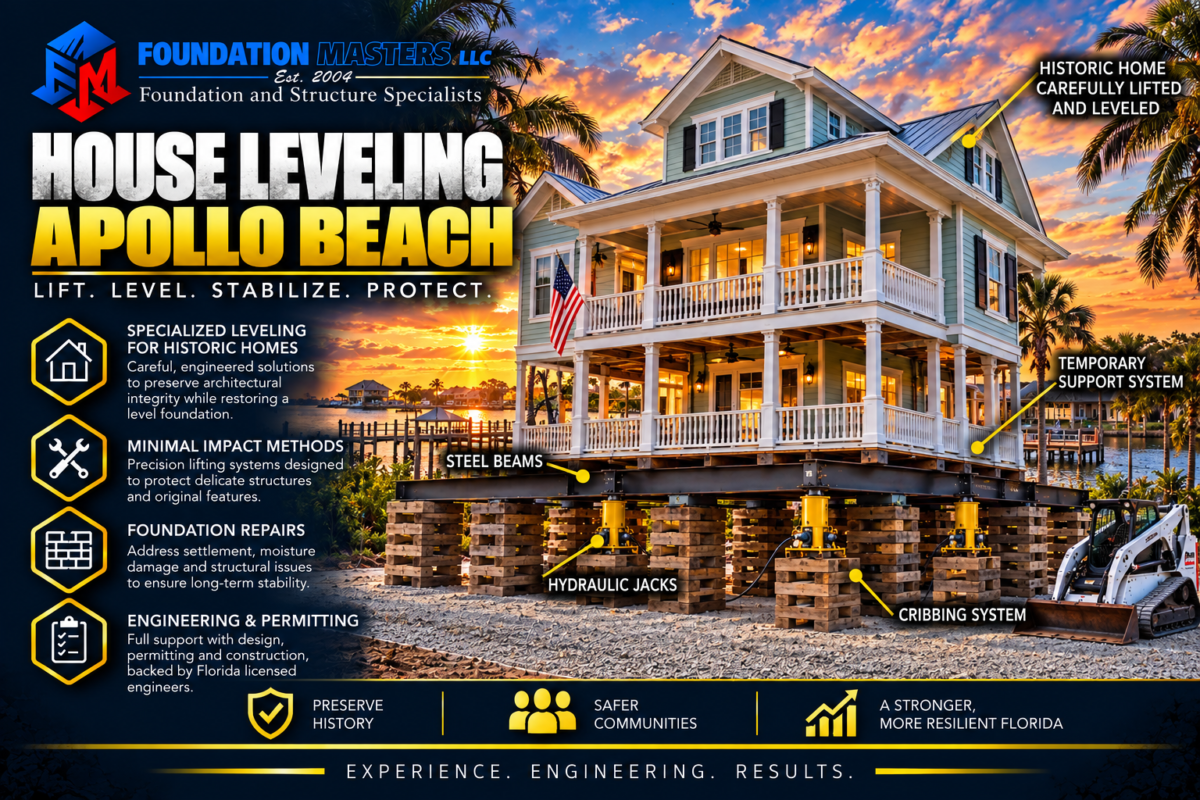 House Leveling Apollo Beach, Foundation Masters