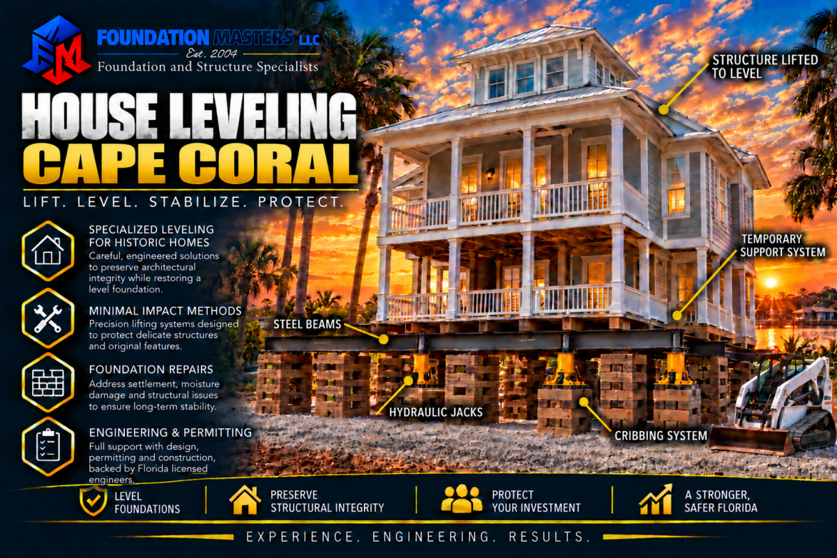 House Leveling Cape Coral, Foundation Masters