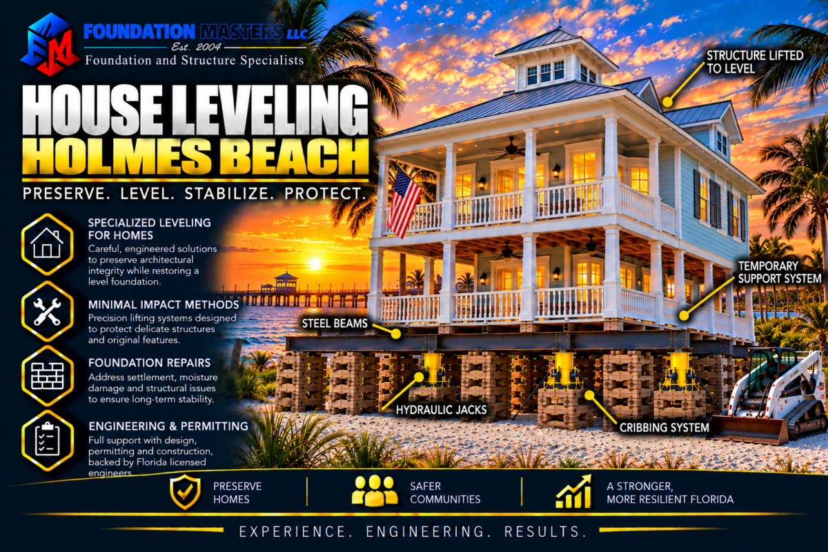 House Leveling Holmes Beach, Foundation Masters
