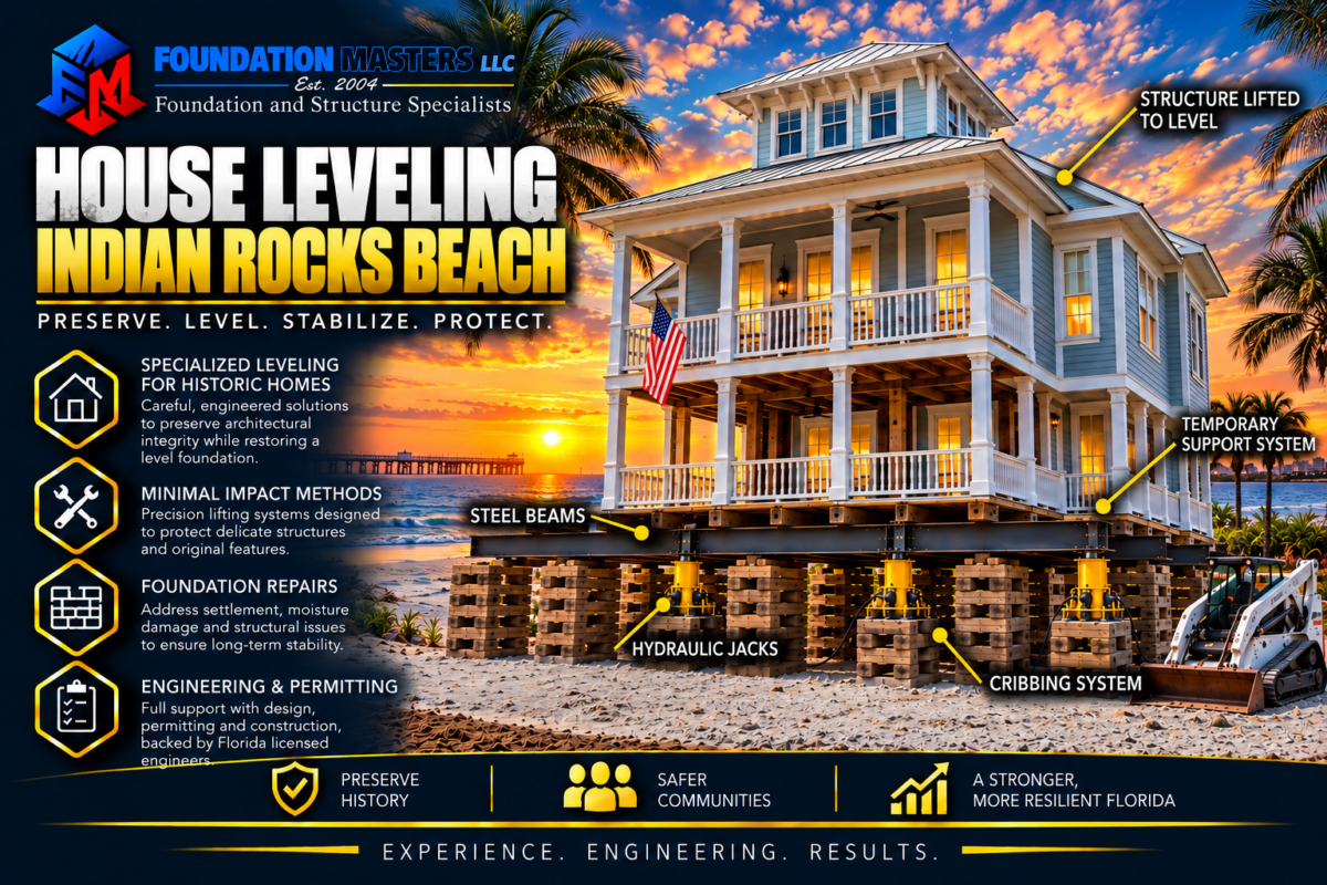 House Leveling Indian Rocks Beach, Foundation Masters