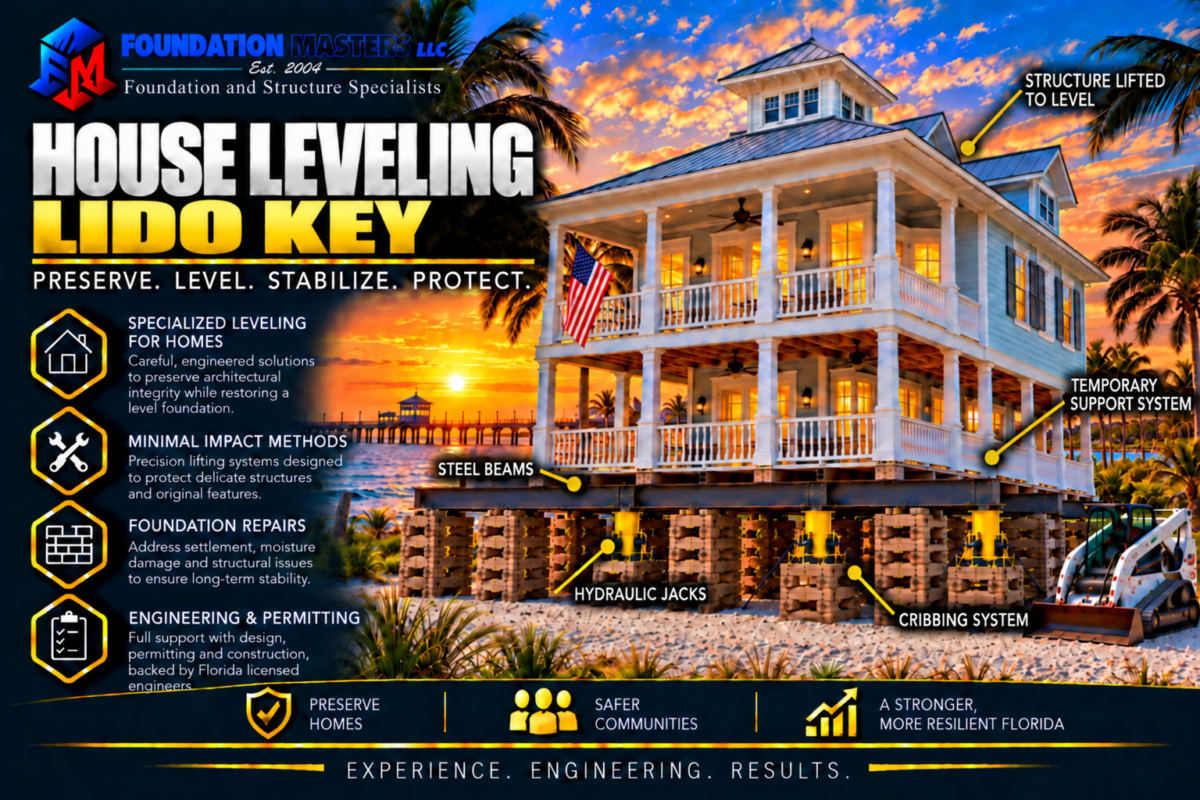 House Leveling Lido Key, Foundation Masters
