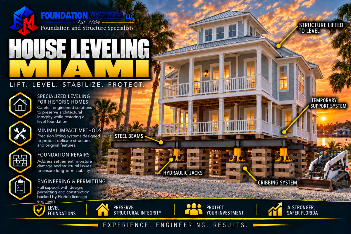 House Leveling Miami, Foundation Masters