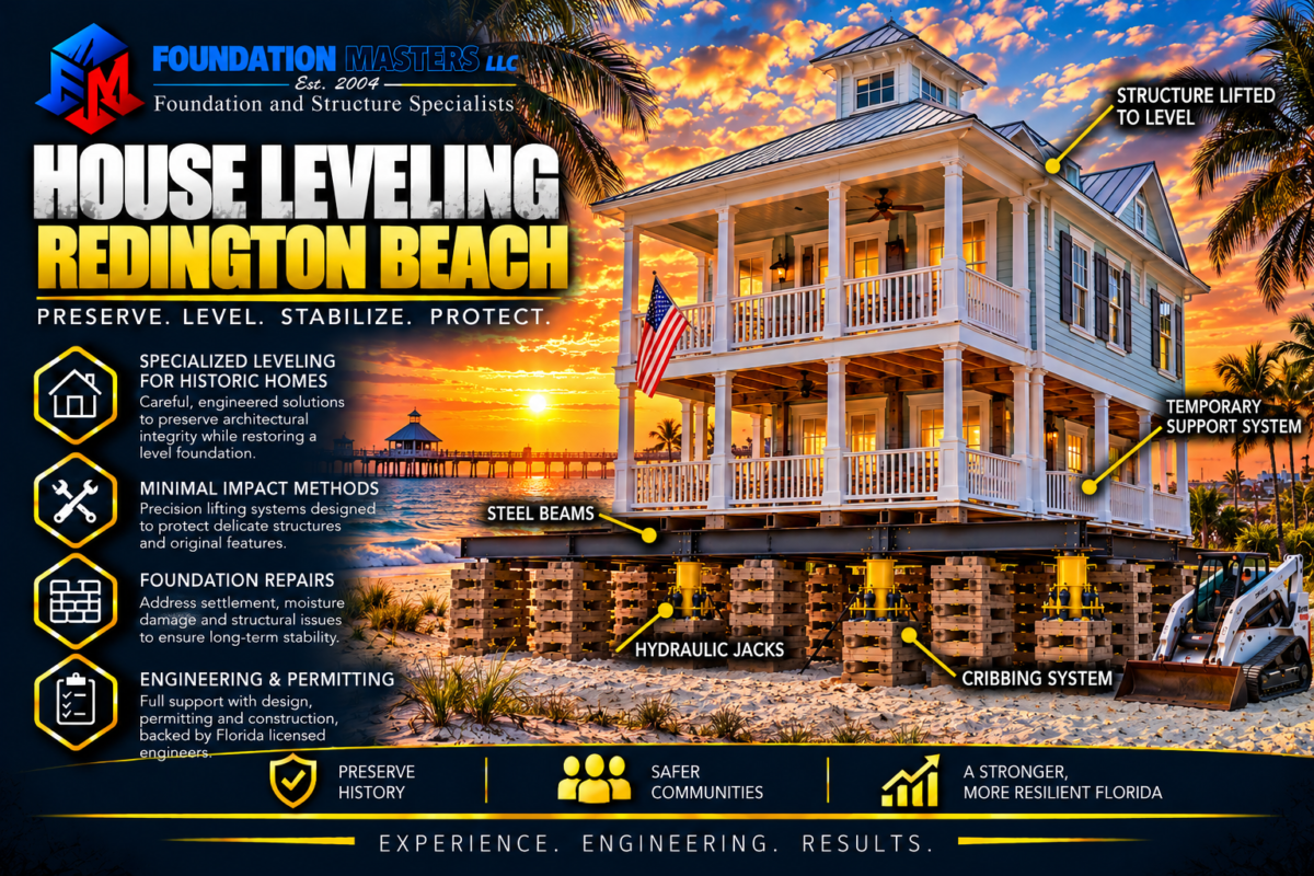 House Leveling Redington Beach, Foundation Masters