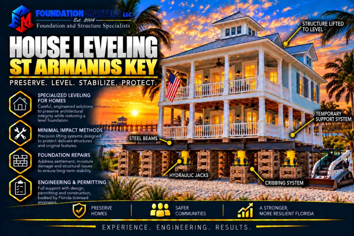 House Leveling St. Armands Key, Foundation Masters