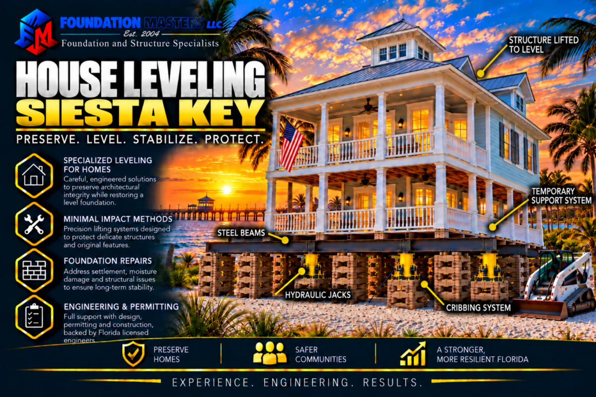 House Leveling Siesta Key, Foundation Masters