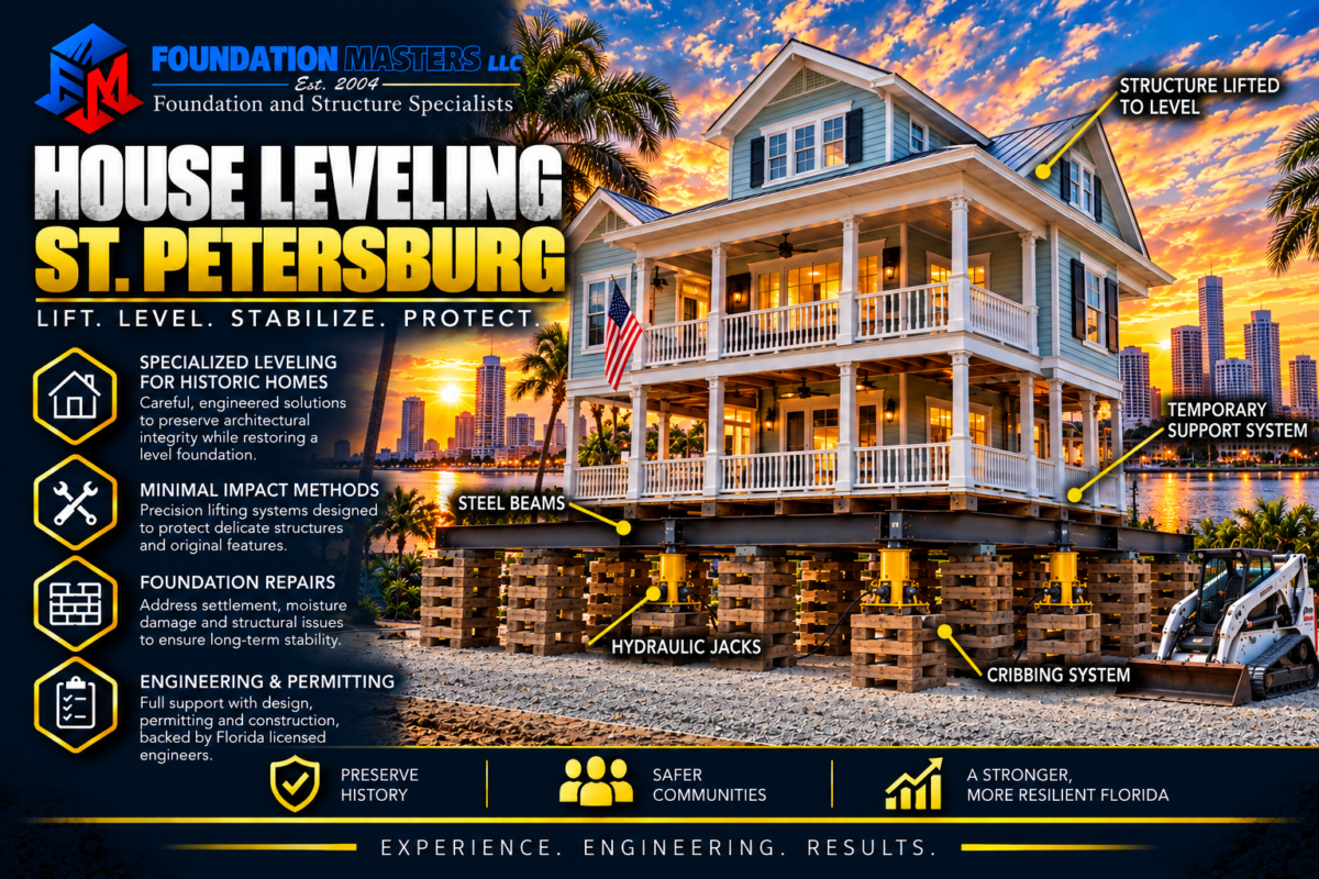 House Leveling St. Petersburg, Foundation Masters